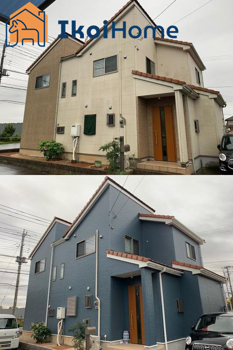 神戸市西区学園西町2丁目　中古のエントランス|●年中無休・当日予約可●リフォーム事例：外壁工事　お好きな色に塗り替え可能　延床30坪なら80万から