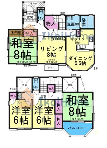 神戸市西区美賀多台3丁目　中古戸建の間取り|ファミリーに嬉しい広々4LDKです！！リフォームのご相談も承っておりますのでお気軽にお問い合わせくださいませ♪
