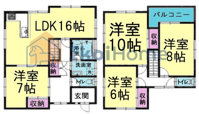 神戸市西区伊川谷町潤和　中古一戸建の間取り|●年中無休：見学時間9:00～20:00・当日予約可●全室洋室で大きな窓があり、陽当り良好です！