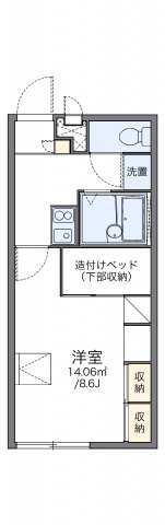 レオパレスピュアファーストの間取り|代表的な間取のため実際の間取とは異なる場合があります