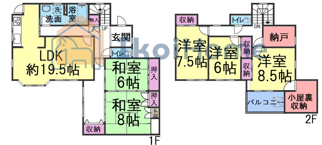 神戸市西区樫野台３丁目　中古戸建　リフォ完の間取り|【ホームページに現地動画掲載中】年中無休：当日予約可●バス停まで徒歩4分、6分で西神中央駅にも到着
