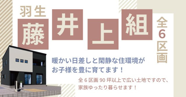 羽生市藤井上組（全6区画）■ファイブイズタウン■の画像