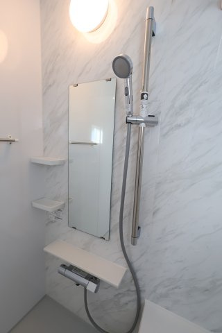 《仲介手数料無料》南区大字太田窪2610-4(2号棟)新築一戸建てミラスモの浴室|撮影日 2025年11月19日 14:30 晴れ