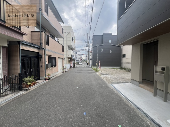 大阪市城東区鴫野西2丁目の前面道路含む現地写真