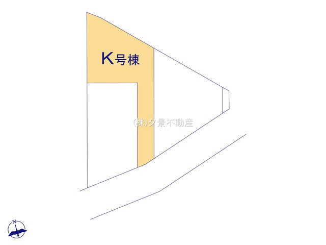 《仲介手数料無料》緑区大字三室615-1(K号棟)新築一戸建てハートフルタウンの区画図