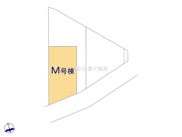 《仲介手数料無料》緑区大字三室615-1(M号棟)新築一戸建てハートフルタウンの区画図