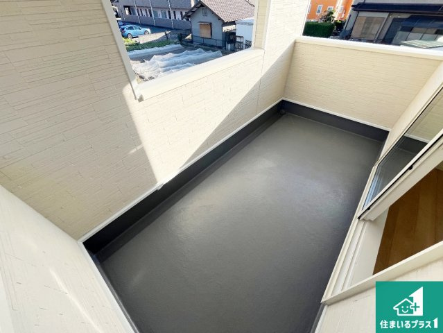 加古川市野口町良野　第12期　新築一戸建てのバルコニー|日当たりのよいバルコニー！お部屋が開放的に！