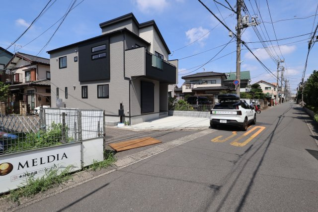 《仲介手数料無料》北区大成町４丁目549-2(全1戸)新築一戸建てブルーミングガーデンの外観|撮影日 2025年8月17日 10:30 晴れ