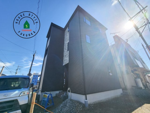 大野城市雑餉隈町1丁目第1-1棟（1号棟）の外観|デザイン性のある外観です。