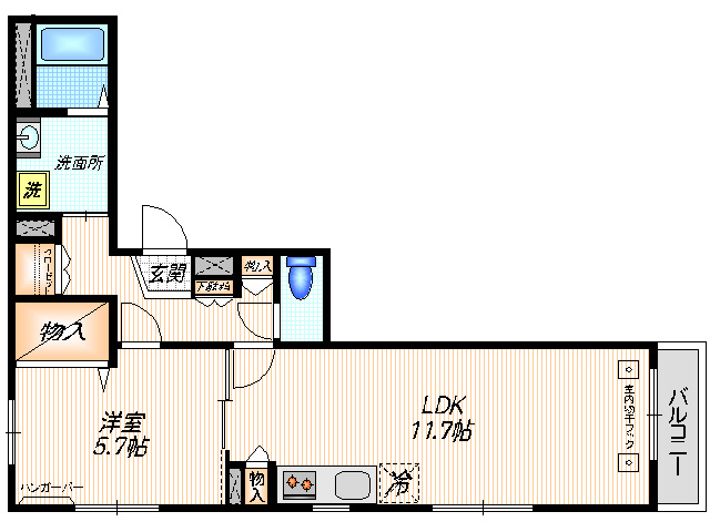 ソレイユの間取り|間取り