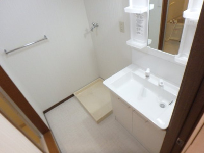 【洗面所】 | カスタム加島Ⅱ | 防水パン付き室内洗濯機置場