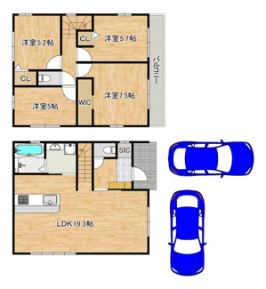 【間取り】 | 赤坂台５丁　新築分譲住宅　全２区画