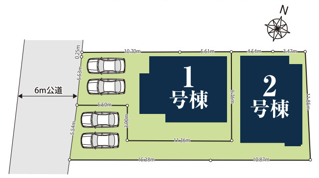 【区画図】 | 鴻巣市小松4期　新築戸建　全2棟　2号棟