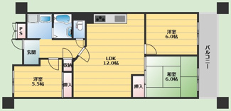【間取り】 | 日興千里台スカイタウンB棟