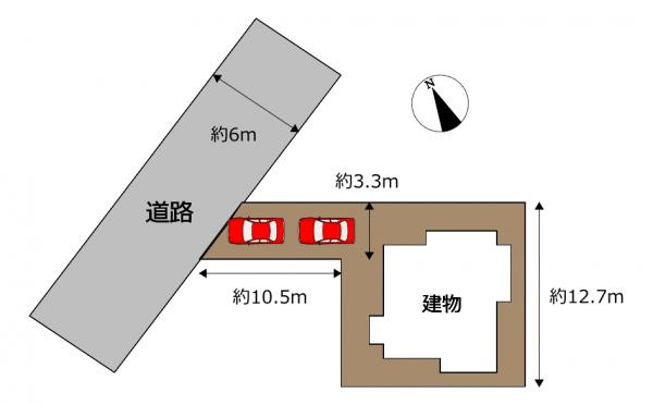 富士市川成島の中古一戸建|【現況販売】区画図