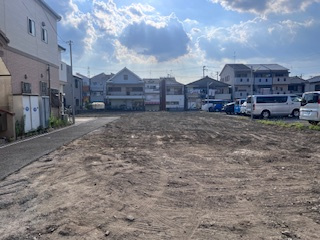 売土地　大東市南津の辺町（建築条件無し更地）