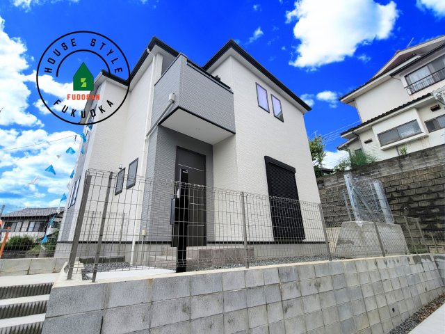 福岡市東区下原2丁目第7-1棟（1号棟）の外観|デザイン性のある外観です。