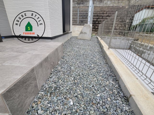 福岡市東区下原2丁目第7-1棟（1号棟）の庭|お庭で自由な時間を過ごせます。