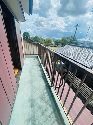 筑後市熊野貸家のバルコニー|バルコニーがあります