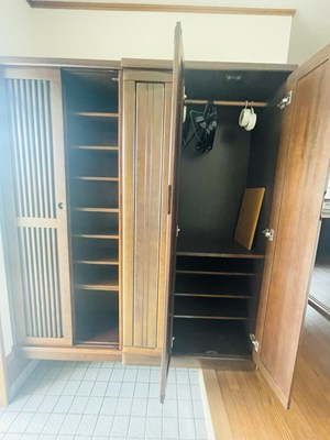 筑後市熊野貸家の収納|こまごまとしたものを収納できそうですね