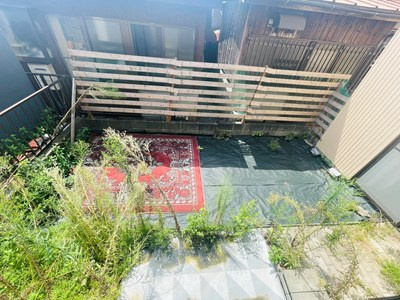 筑後市熊野貸家の庭|お庭でゆったりと過ごせます