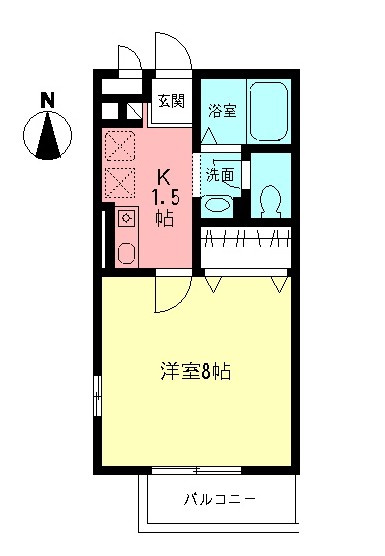 ハイツウエルカムの間取り