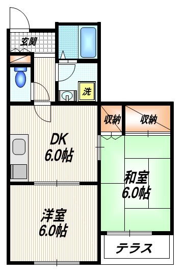 メゾンドカメリアの間取り|間取り