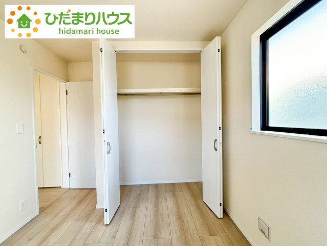 野田市堤台281番2　新築戸建　B号棟の収納|居室にゆとりが持てる大収納クローゼット付き♪					
