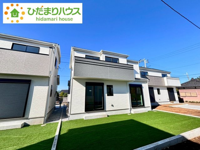 野田市堤台281番2　新築戸建　B号棟の外観|南向きで日当たり良好(^^♪			
