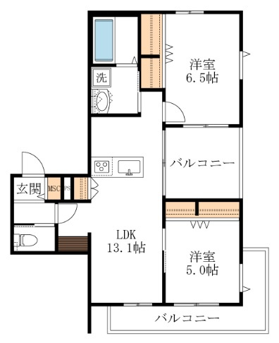 Ｉｎｄｉｇｏの間取り