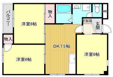 フルールハイツの間取り