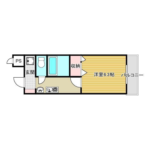 パルコート若園の間取り