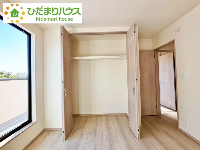 野田市堤台281番2　新築戸建　E号棟の収納|居室にゆとりが持てる大収納クローゼット付き♪						
