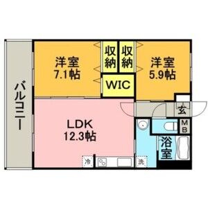 北野ガーデンコートの間取り|使い勝手の良い間取りです♪
