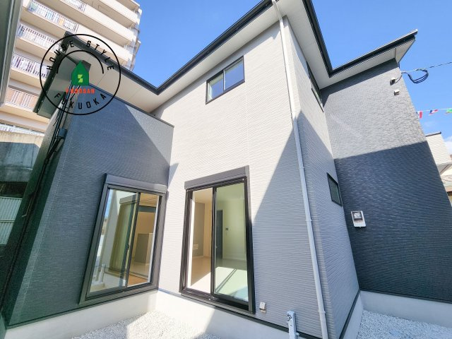 福岡市南区鶴田4丁目第4-3棟（3号棟）の外観|デザイン性のある外観です。