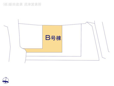 【区画図】 | 裾野市石脇 B号棟 | B号棟の区画図です