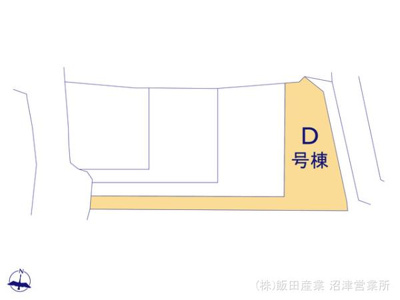 【区画図】 | 裾野市石脇 D号棟 | D号棟の区画図です