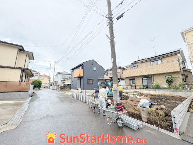 【サンスターホーム】あきる野市二宮　新築1邸の前面道路含む現地写真