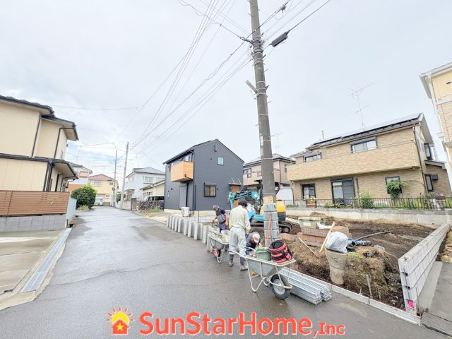 【サンスターホーム】あきる野市二宮　新築1邸の前面道路含む現地写真