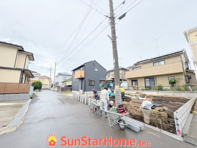 【サンスターホーム】あきる野市二宮　新築1邸の前面道路含む現地写真