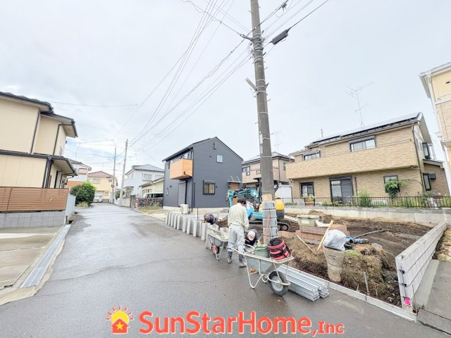 【サンスターホーム】あきる野市二宮　新築1邸の前面道路含む現地写真