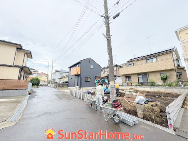 【サンスターホーム】あきる野市二宮　新築1邸の前面道路含む現地写真