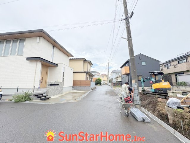 【サンスターホーム】あきる野市二宮　新築1邸の前面道路含む現地写真