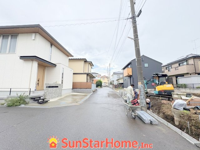 【サンスターホーム】あきる野市二宮　新築1邸の前面道路含む現地写真