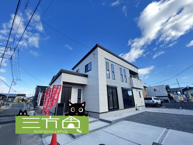 新築　前橋市総社町総社　3号棟の外観|現地写真　2025年11月完成しました！お気軽にお問合せください♪　