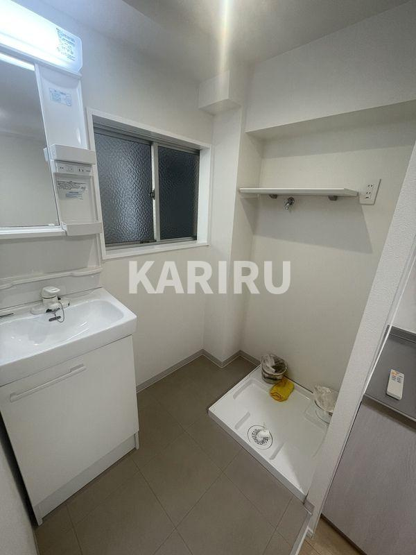 五條ハイツの洗面所