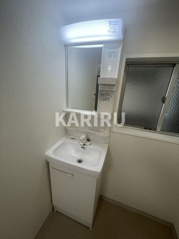 五條ハイツの洗面所