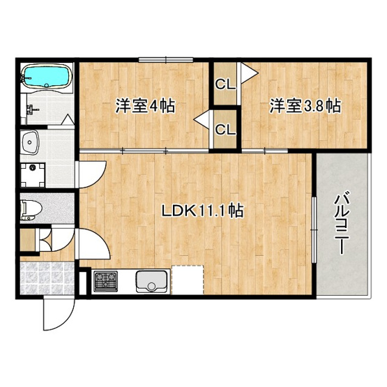 【間取り】 | Leclerc IzumisanoⅡ
