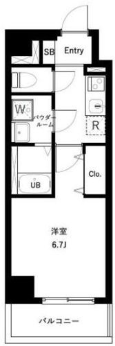 さいたま市浦和区北浦和１丁目の賃貸マンションの間取り