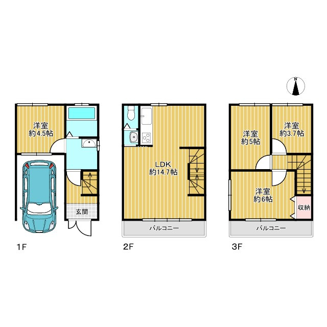 守口市大日町2丁目の間取り